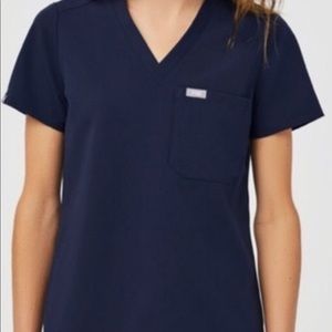 Figs Scrub Top Figs Technical Collection Catarina One Pocket Scrub Top XXS Blue